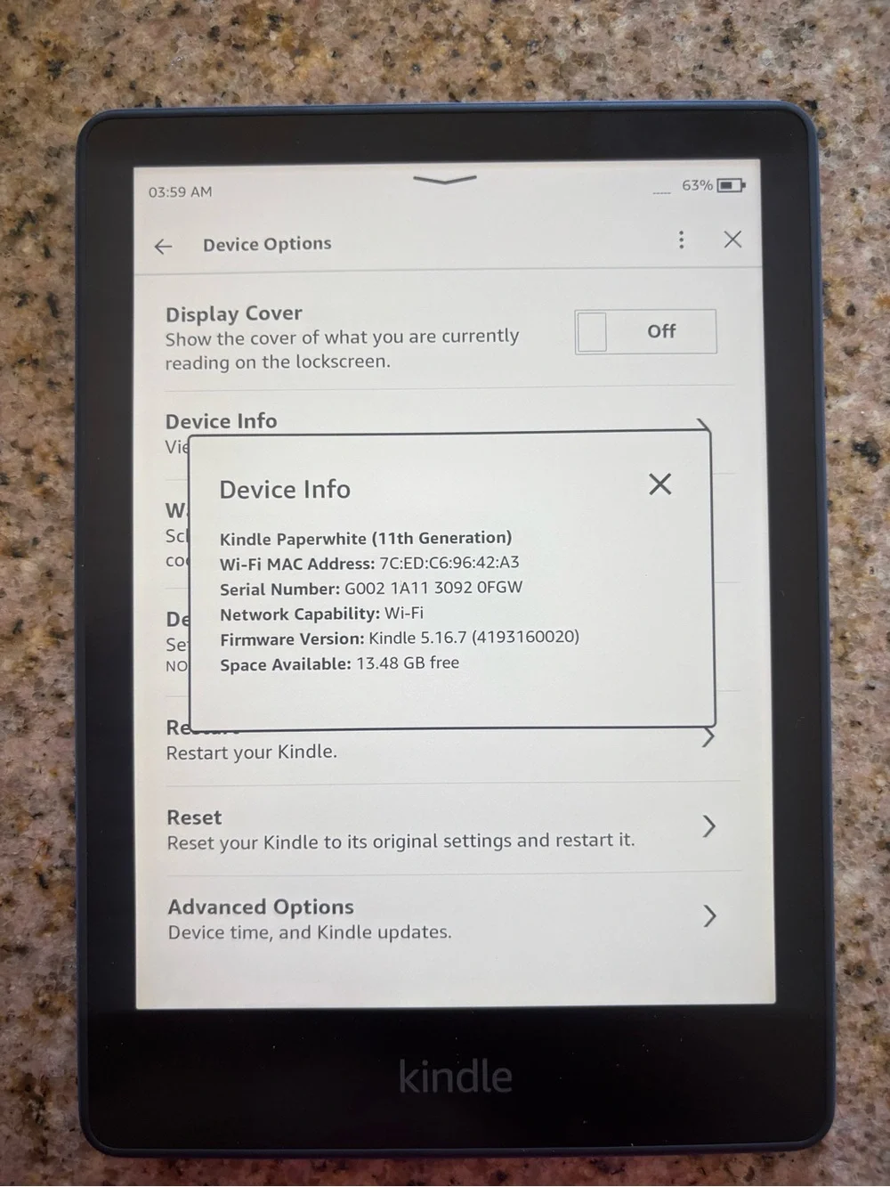 Amazon Kindle Paperwhite (11th Generation, 16GB, Wi-Fi) – Denim Blue - Picture 7 of 7